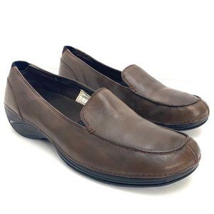 Merrell Brown Parma Olive Ortholite Slip-On Loafer